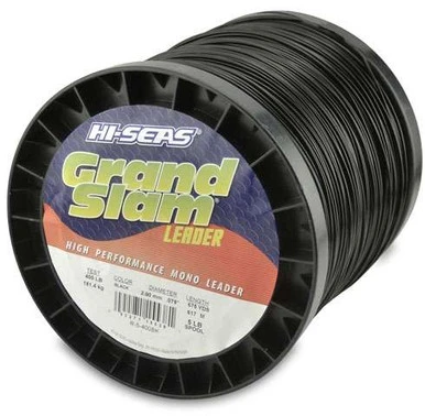 Hi-Seas Grand Slam Leader 5 Lb. Spool Black 1 Hi-Seas Grand Slam Leader 5 Lb. Spool Black
