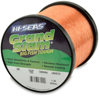 Hi-Seas Grand Slam Mono 1 Lb. Spool Pink 1 Hi-Seas Grand Slam Mono 1 Lb. Spool Pink