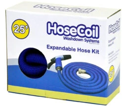 HoseCoil Expandable Hose Kit W/ Nozzle And Storage Bag