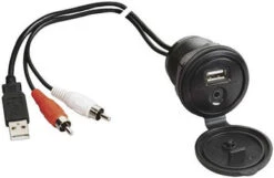 Jensen JENAUX USB & Auxiliary Audio Input Jack