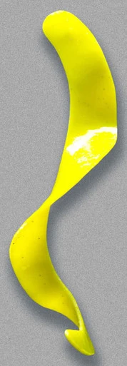 Otter Lure & Tackle CS - Curly Short Tail 4 3/4 X 1/2in 10 Pack Yellow