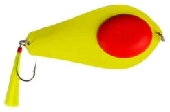 Wolfpack Tackle Bunker Spoon - 12oz - Chartreuse With Red
