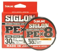 Sunline Siglon PEx8 Braided Line - Orange 30lb