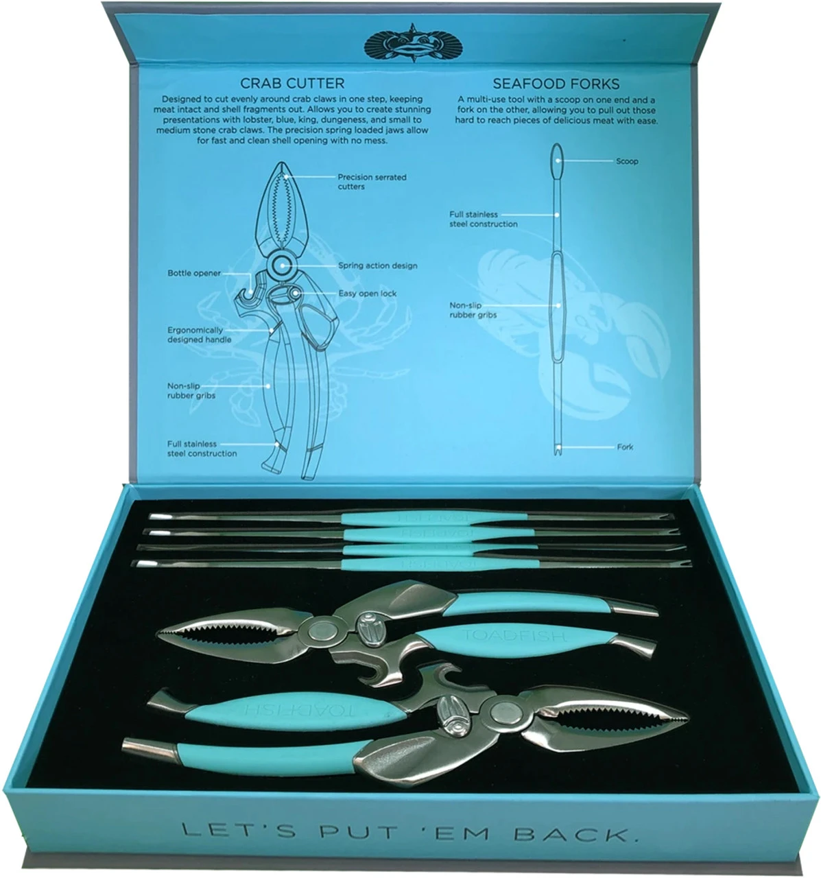 Toadfish Crab & Lobster Tool Set 1 Toadfish Crab & Lobster Tool Set