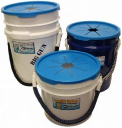 Top Shelf Marine Bucket Litter Lid -Fishing Shop top shelf 02bwbllblu marine bucket litter lid 44490.1651356267